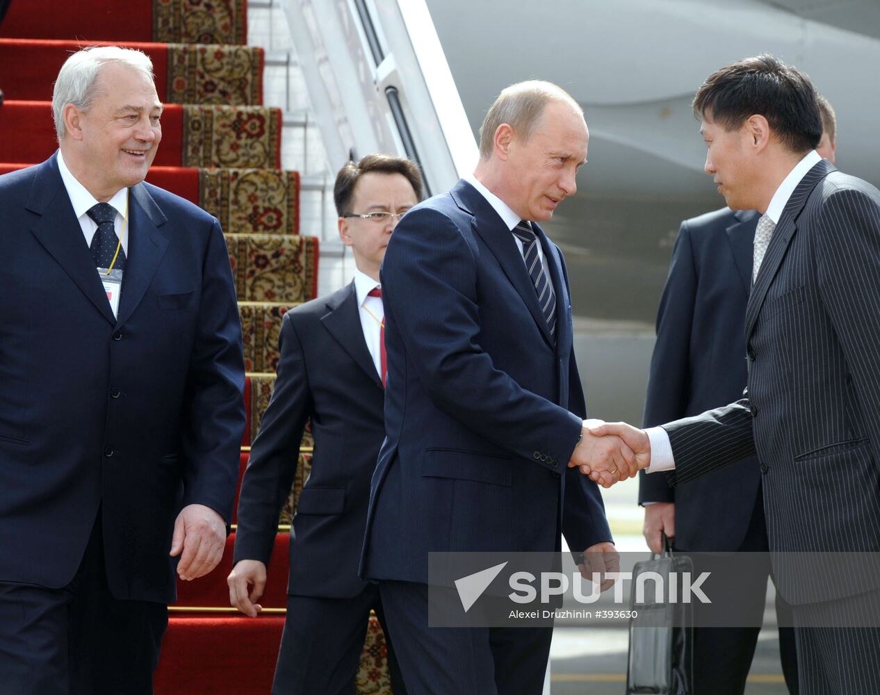 Russian Prime Minister Vladimir Putin pays visit to Mongolia