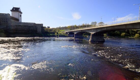 State border between Russia and Estonia
