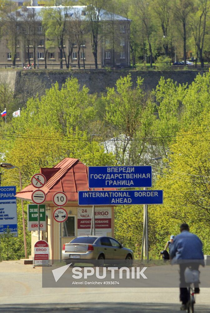 State border between Russia and Estonia