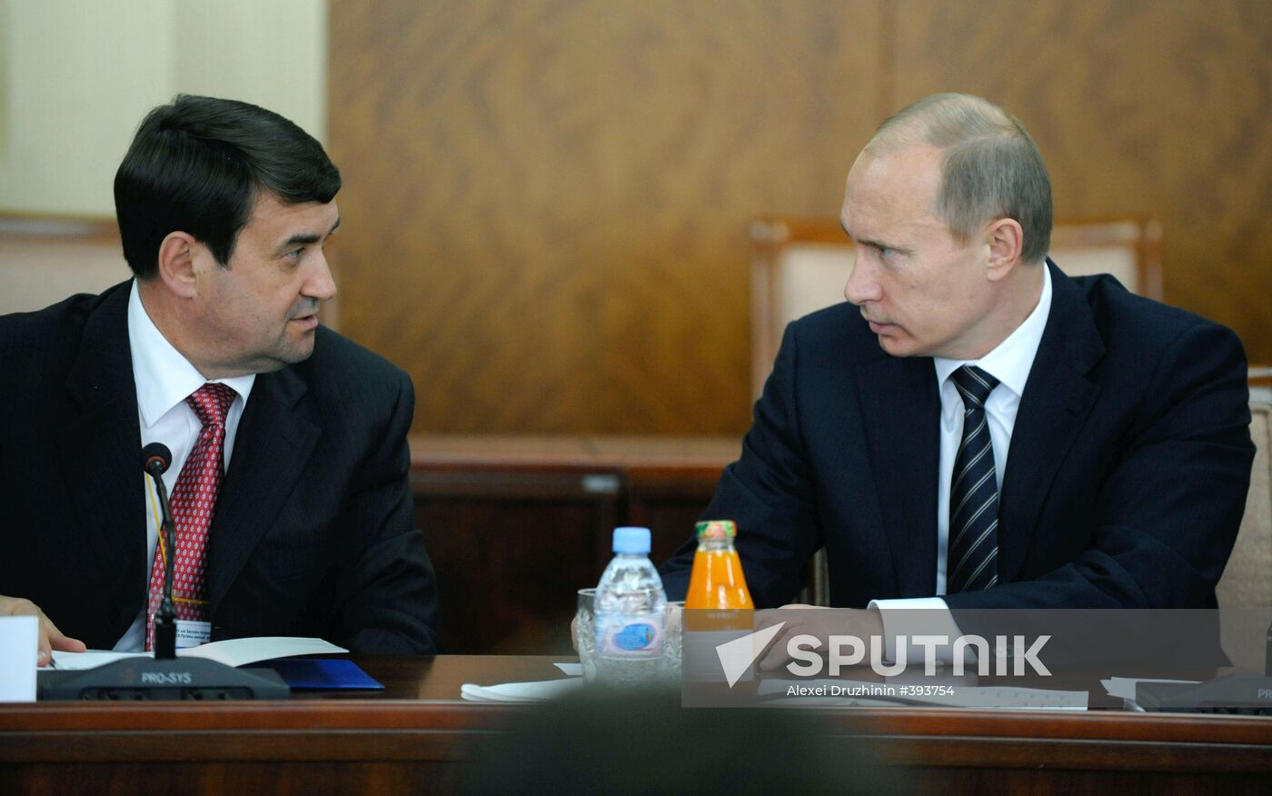 Vladimir Putin and Igor Levitin