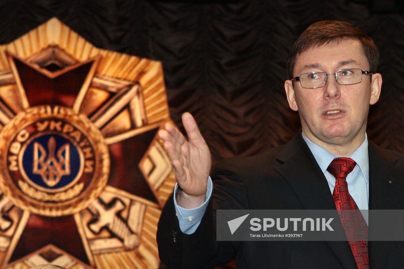 Ukraine's Interior Minister Yury Lutsenko