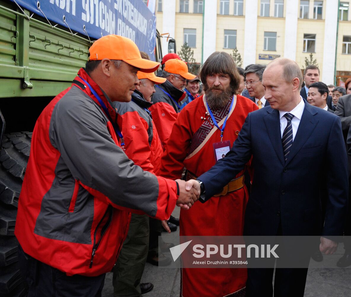 Vladimir Putin. Start of expedition "Following Silk Road"