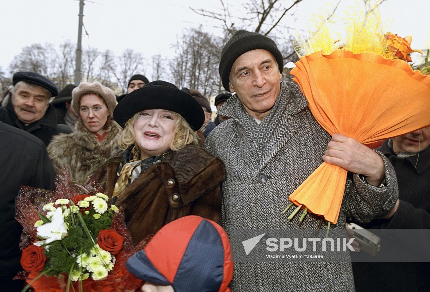Tatiana Doronina and Vasily Lanovoi at All-Russian Walk of Fame