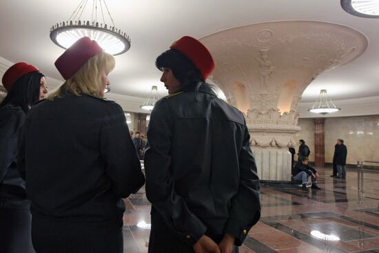 Kurskaya Station, Circular Line, opens its lobby after repairs