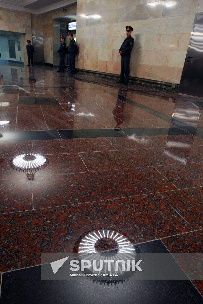 Kurskaya Station, Circular Line, opens its lobby after repairs