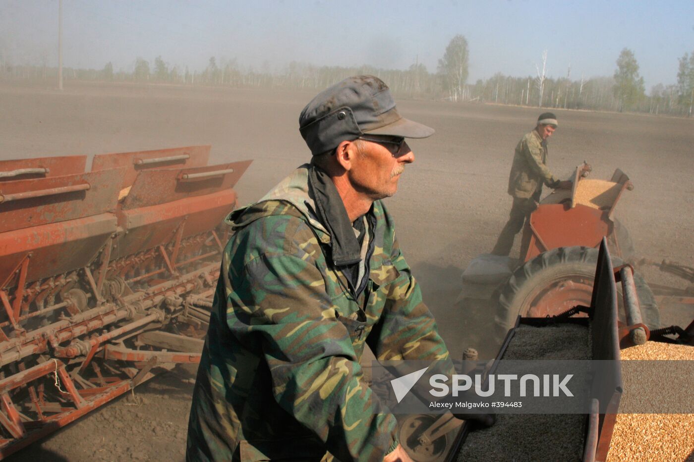 Sowing cereal crops in Omsk Region