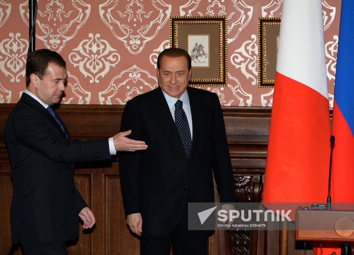 Russian President meets Italian Prime Minister
