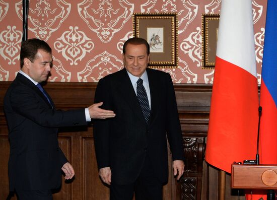 Russian President meets Italian Prime Minister