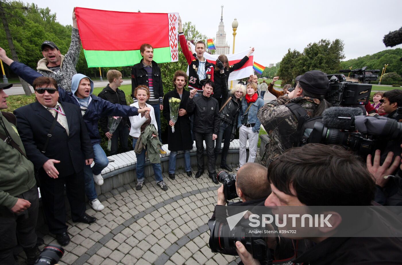 Wildcat "Slavic gay parade" in Moscow