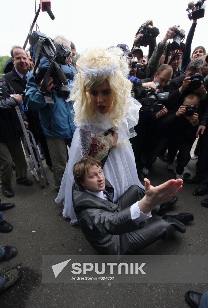 Wildcat "Slavic gay parade" in Moscow