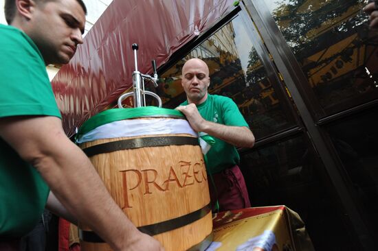First Prazecka Czech beer festival in Moscow