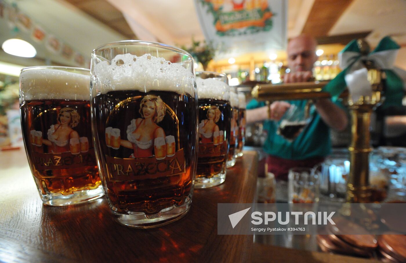 First Prazecka Czech beer festival in Moscow