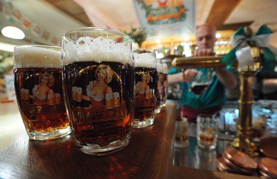 First Prazecka Czech beer festival in Moscow
