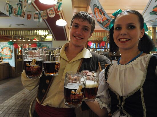 First Prazecka Czech beer festival in Moscow