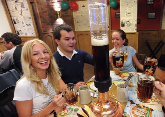 First Prazecka Czech beer festival in Moscow