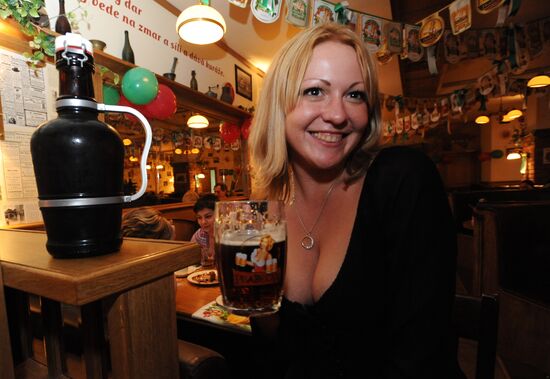 First Prazecka Czech beer festival in Moscow