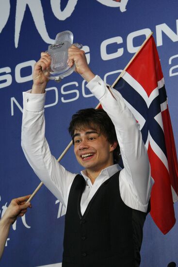 Eurovision 2009 winner Alexander Rybak gives press conference