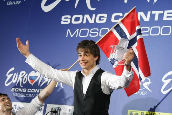 Eurovision 2009 winner Alexander Rybak gives press conference
