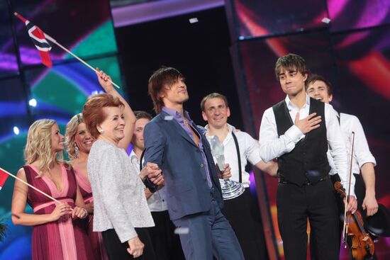 Eurovision 2009 winner Alexander Rybak and Dima Bilan