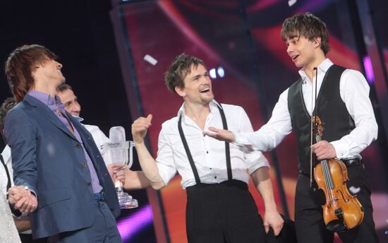 Eurovision 2009 winner Alexander Rybak and Dima Bilan