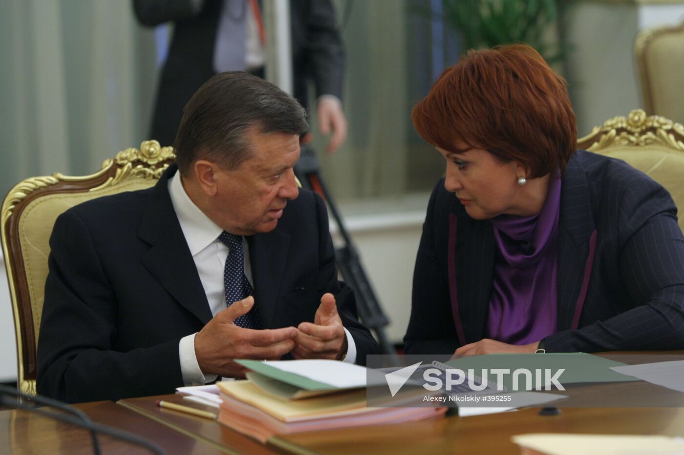 Viktor Zubkov and Yelena Skrynnik