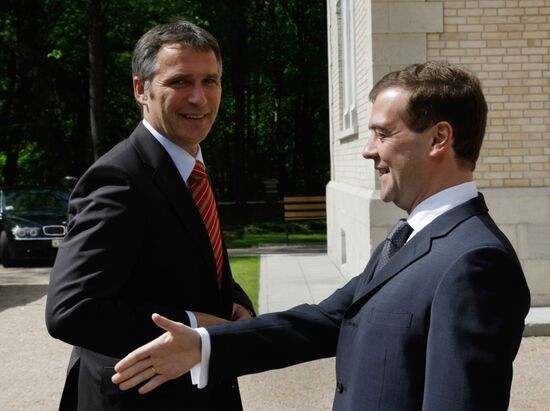 President Dmitry Medvedev Meeting with Norway's Prime Minister