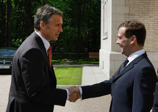 Russian President Meeting with Norway's Prime Minister