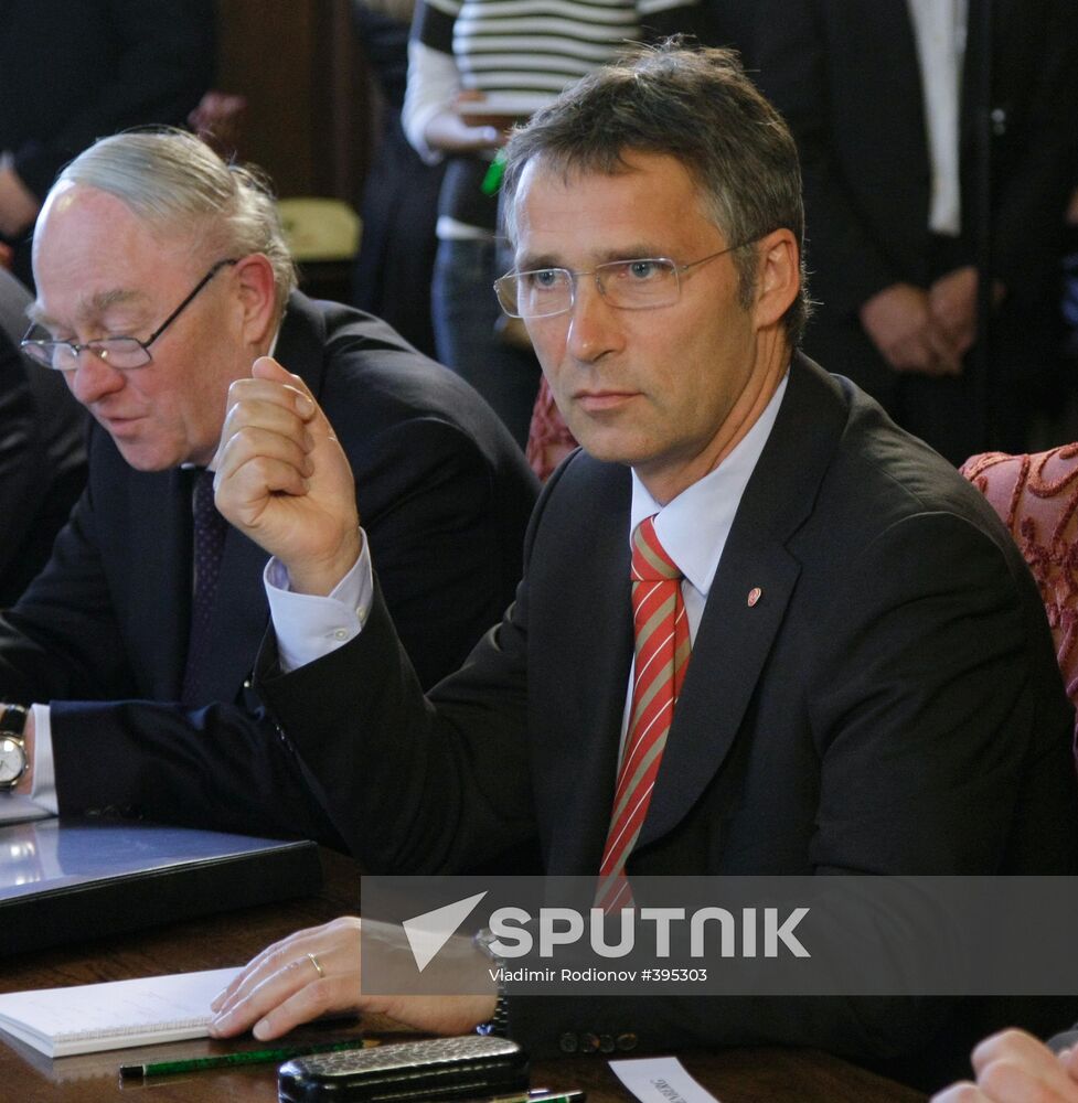 Russian President Meeting with Norway's Prime Minister