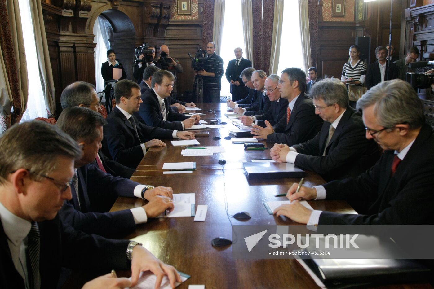Russian President Meeting with Norway's Prime Minister