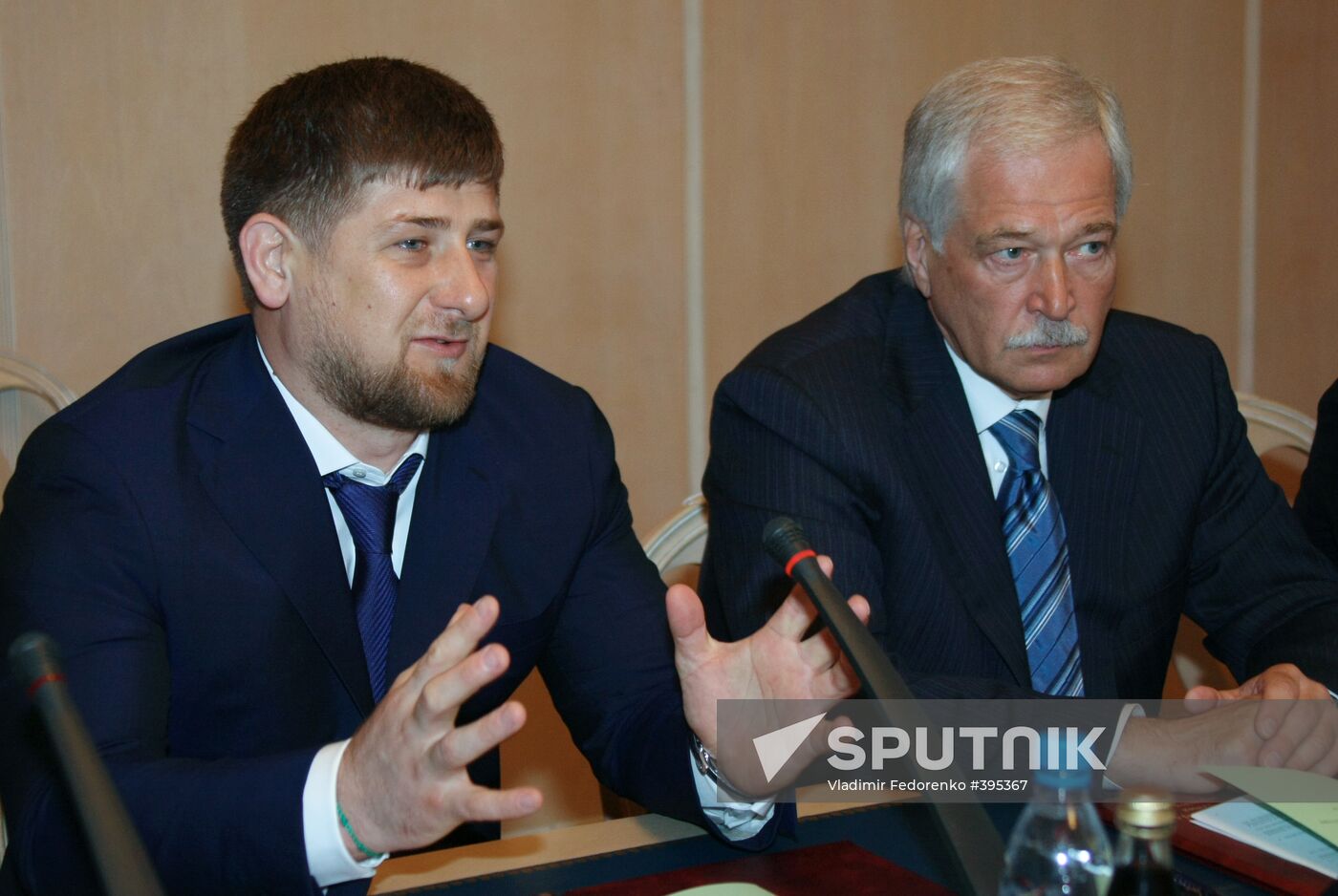 Ramzan Kadyrov and Boris Gryzlov