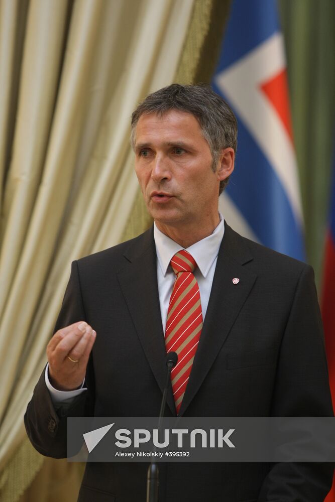 Norway's Prime Minister Jens Stoltenberg