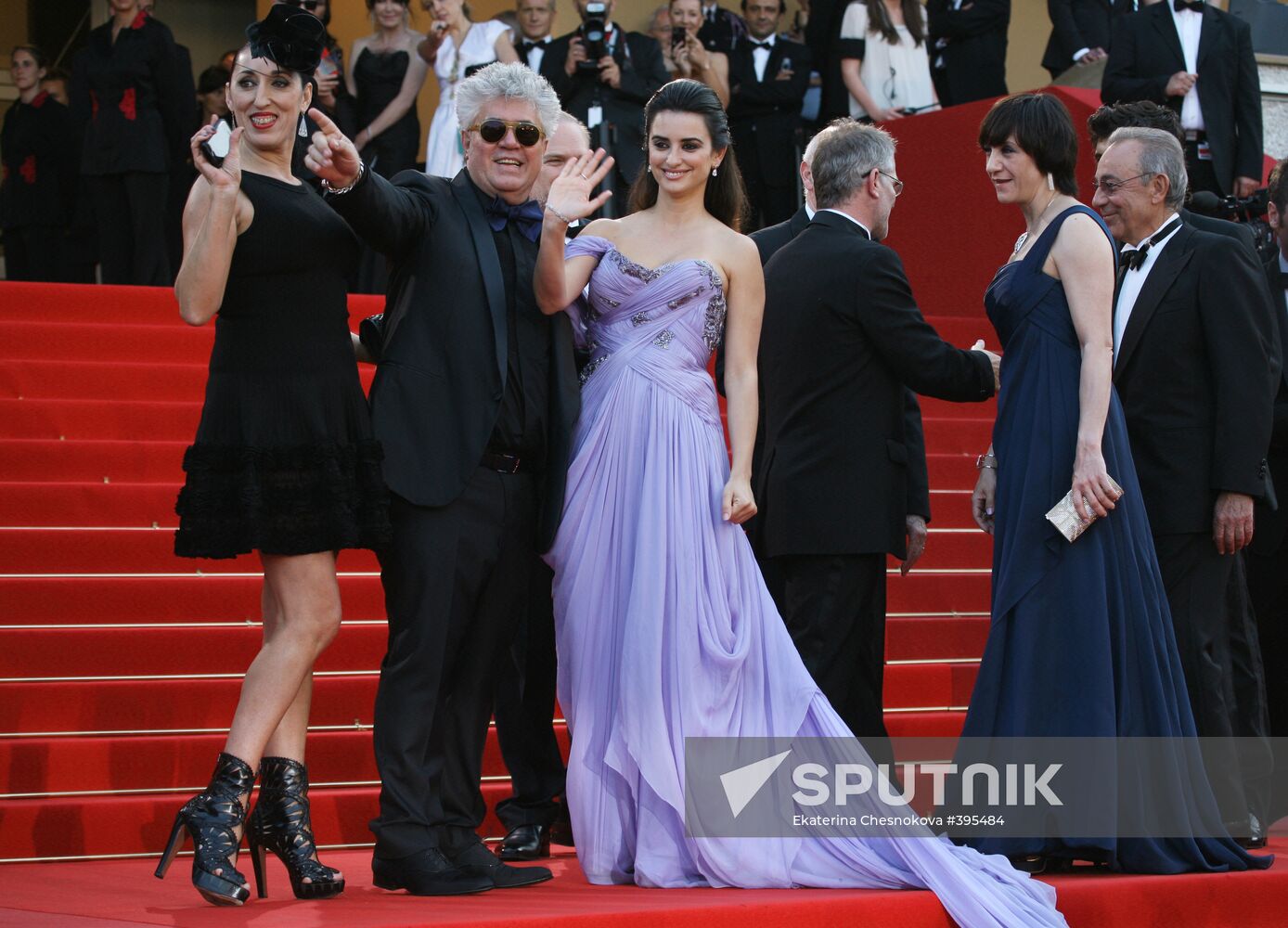 Rossi De Palma, Penelope Cruz and Pedro Almodovar