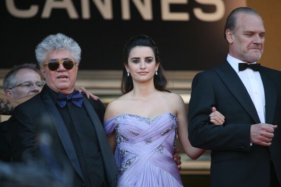 Penelope Cruz, Lluis Homar and Pedro Almodovar