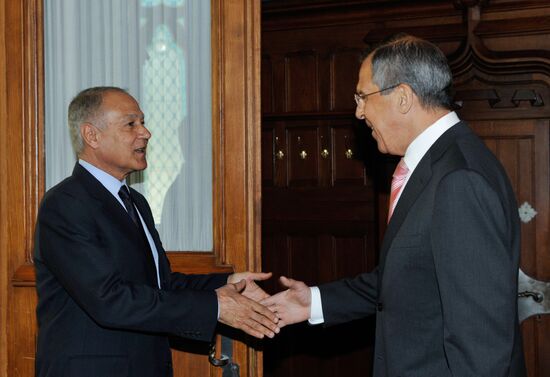 Sergei Lavrov meeting with Ahmed Aboul Gheit