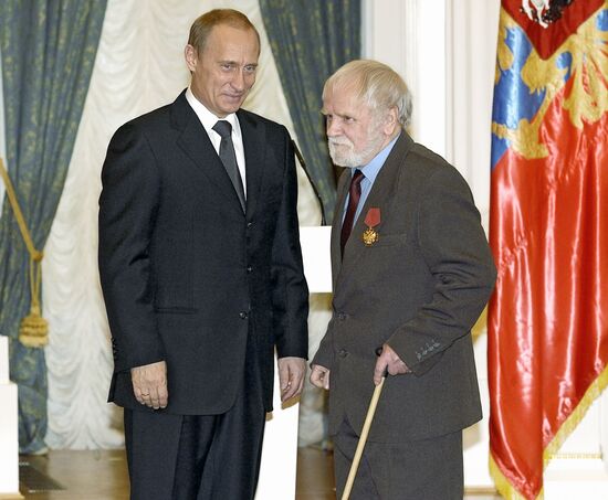 Vladimir Putin and Vasily Belov