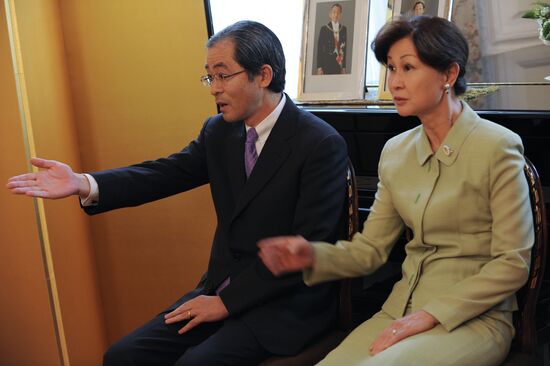 Japanese Ambassador to Russia Masaharu Kono with wife