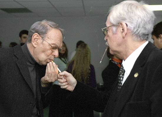 Actors Alexei Batalov and Vasily Livanov