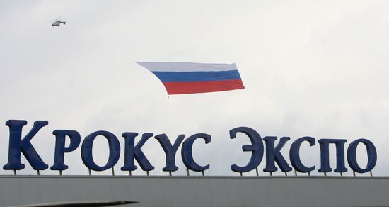 Kamov Ka-226 helicopter performs demonstration flight