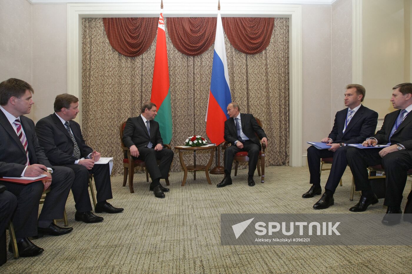 Vladimir Putin meeting with Sergei Sidorsky