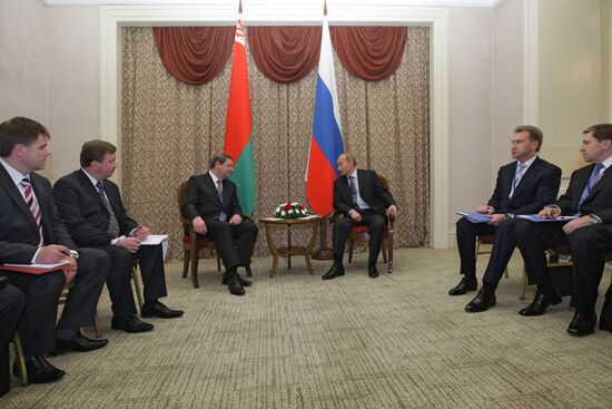 Vladimir Putin meeting with Sergei Sidorsky