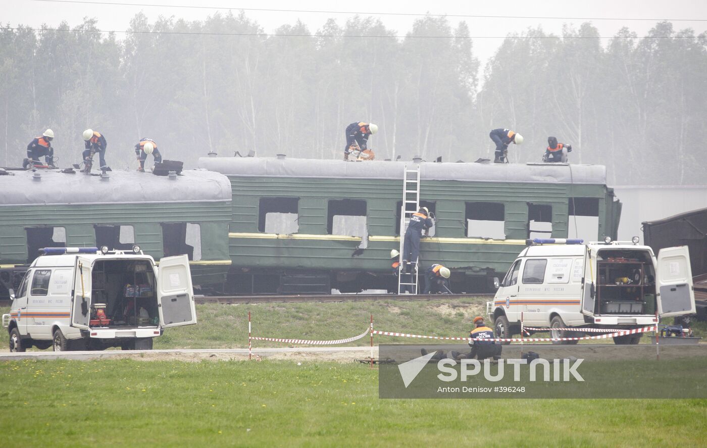 SCO disaster relief drills Bogorodsk