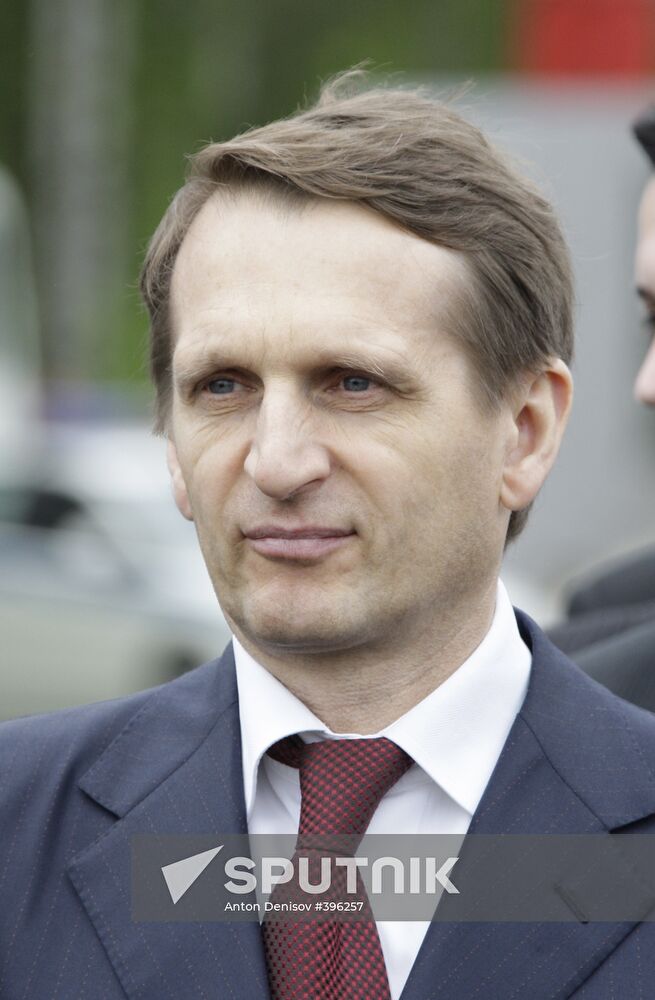 Sergei Naryshkin during SCO disaster relief drills Bogorodsk