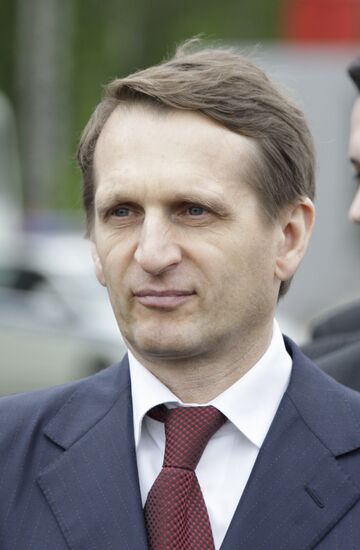 Sergei Naryshkin during SCO disaster relief drills Bogorodsk