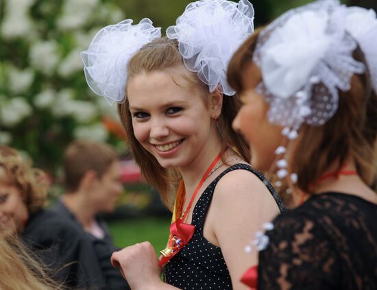 Farewell Bell event in Russian schools
