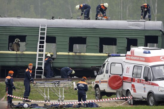 SCO disaster relief drills Bogorodsk