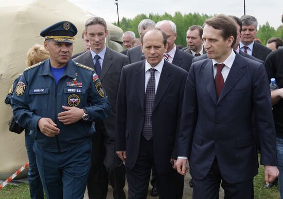 Sergei Shoigu at SCO disaster relief drills Bogorodsk