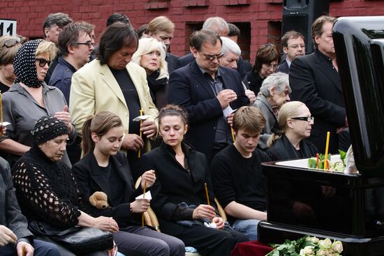 Funeral ceremony for Oleg Yankovsky