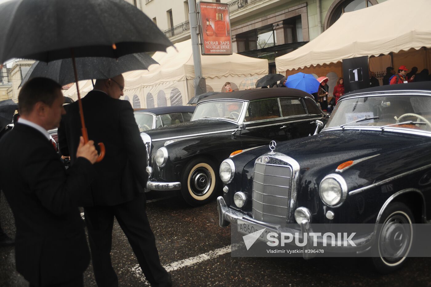 Vintage and classic car race held in Moscow