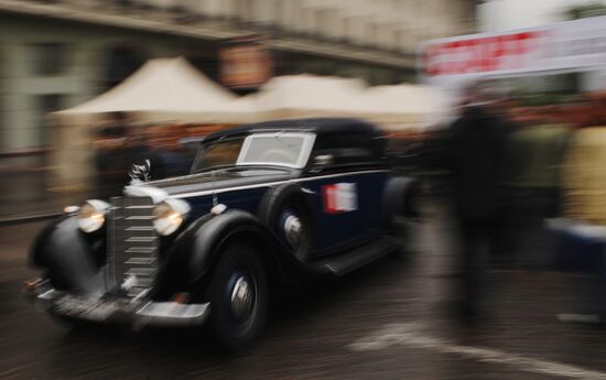 Vintage and classic car race held in Moscow