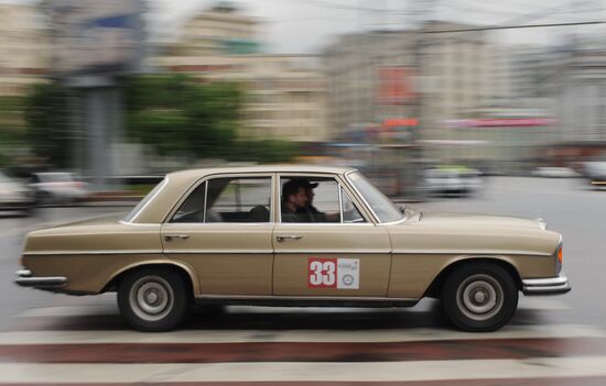 Vintage and classic car race held in Moscow